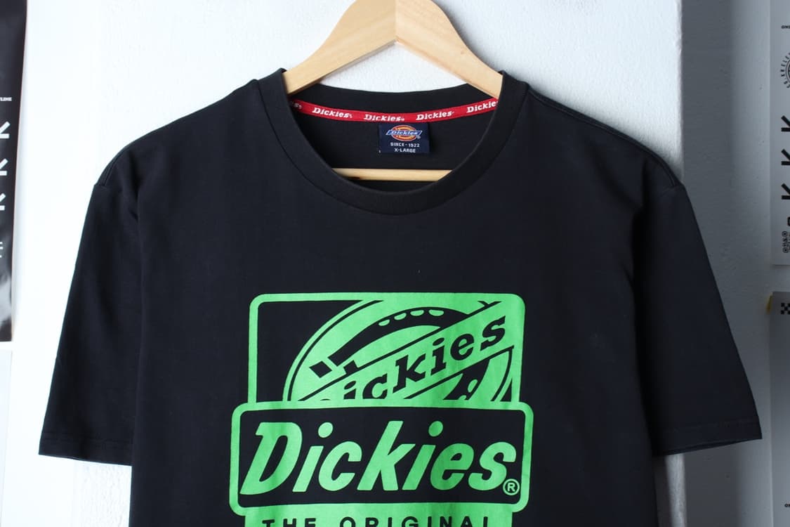 W(XL-2XL) 디키즈 반팔 티셔츠 빅로고 블랙 올드스쿨-H31419 상품이미지3