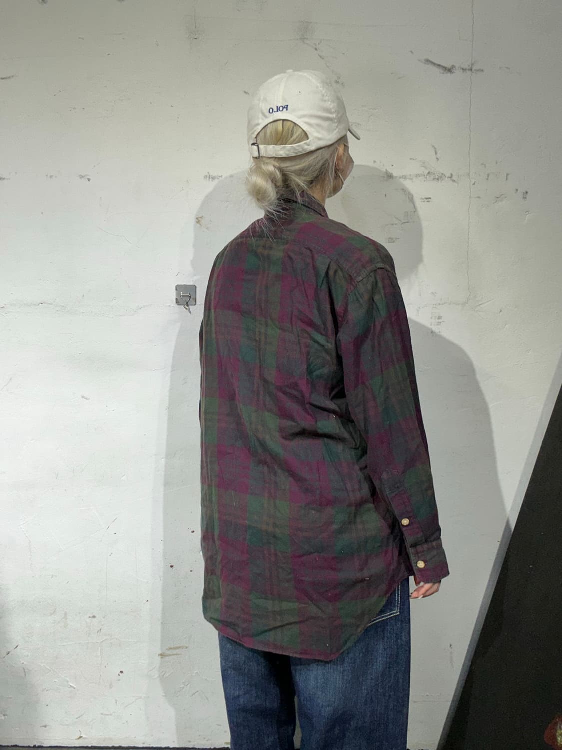 폴로 랄프 로렌 오버핏 체크 셔츠 L 상품이미지3