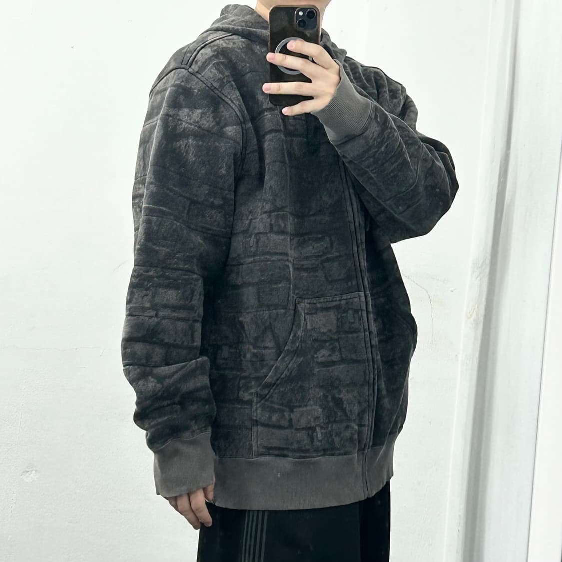 오클리 포지드 굿 마블 패턴 후드 집업 상품이미지3