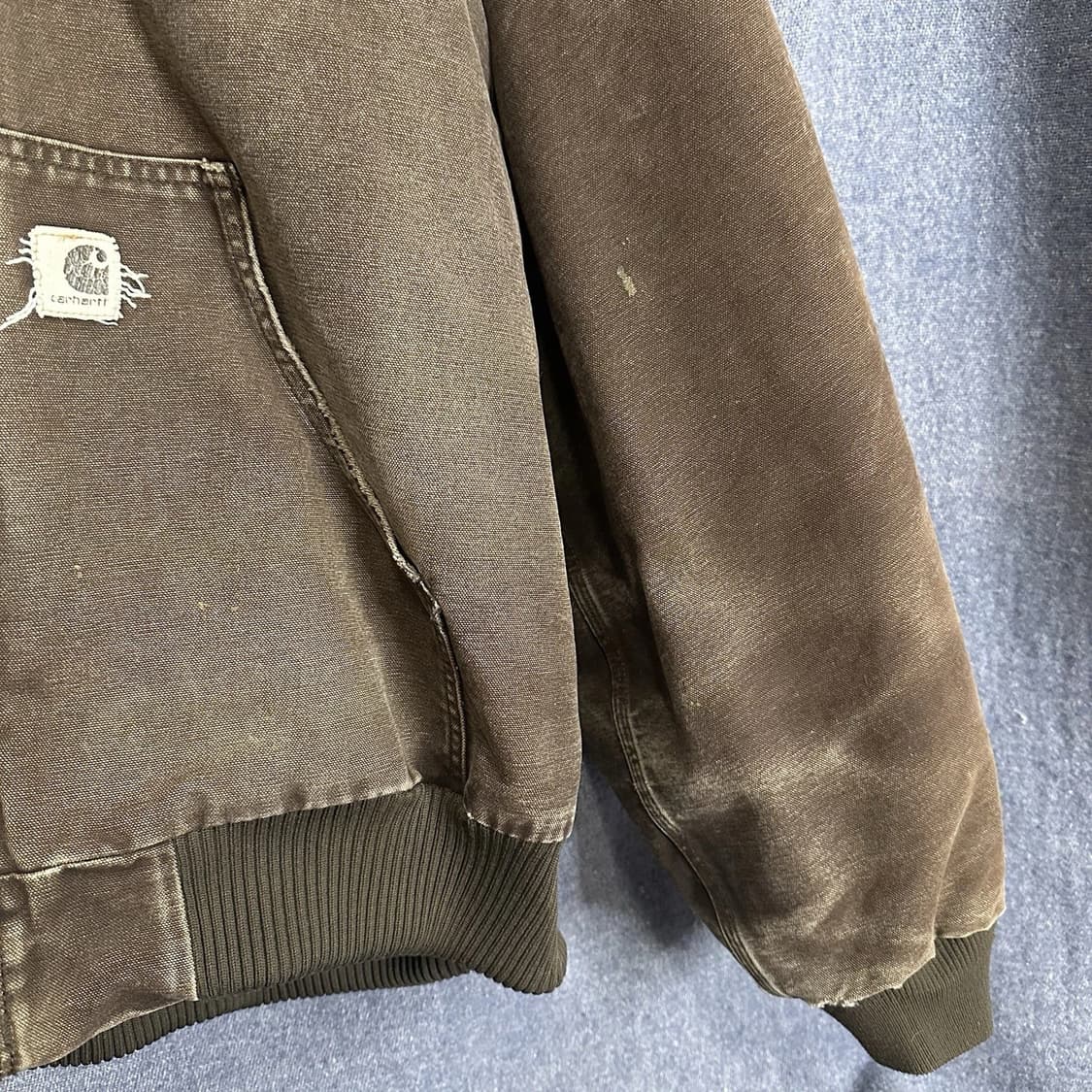 칼하트 J130 덕 액티브 후드 자켓 다크브라운 상품이미지5