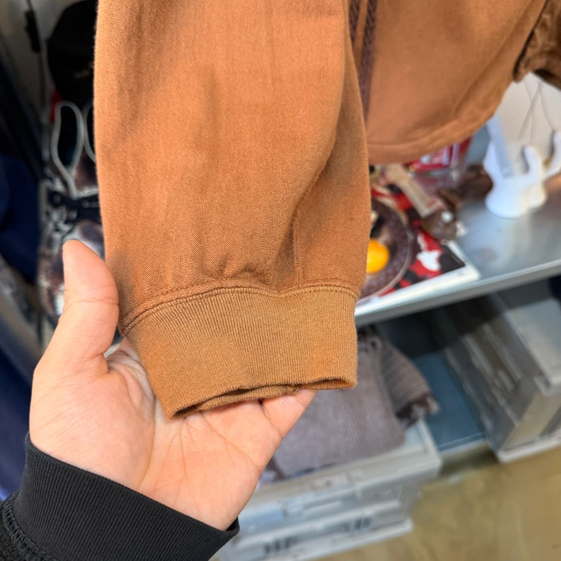 레미 릴리프 니트 패턴 디테일 가디건 자켓 상품이미지4