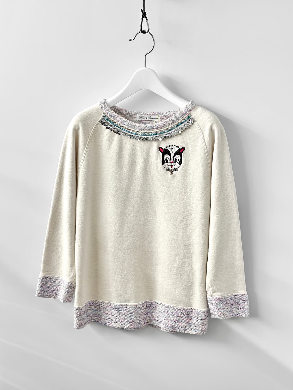 00s 히스테릭 글래머 시퀸 트림 스웻셔츠 상품이미지4