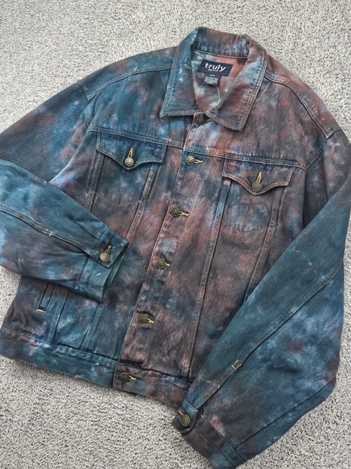 TRULY 데님 트러커 자켓 다잉커스텀 ( M ) / 11880 상품이미지6