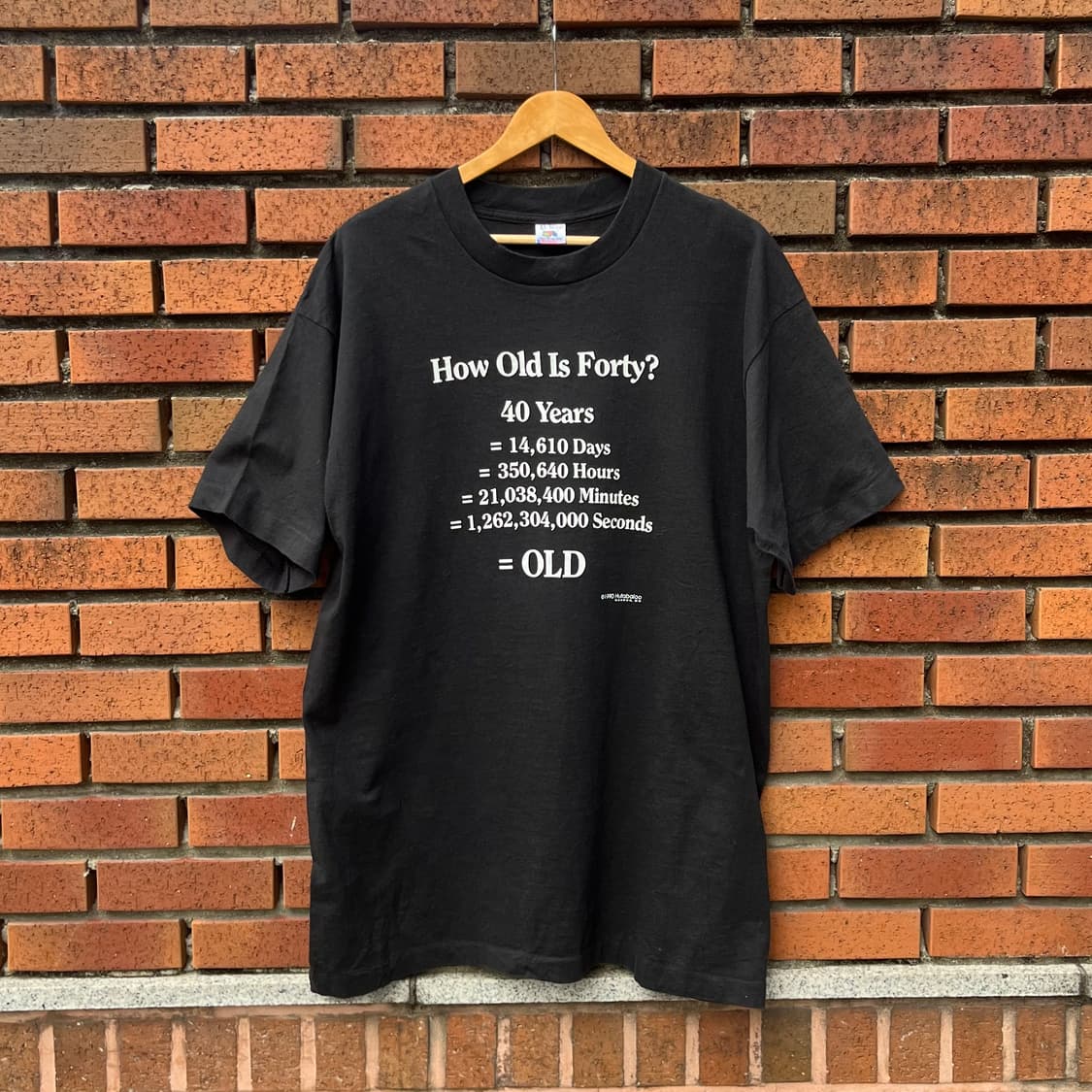 90s 빈티지 포티 레터링 티셔츠 (105) 상품이미지1