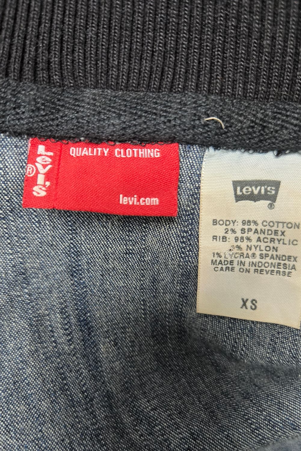 리바이스 카라배색 빈티지 데님자켓 상품이미지6