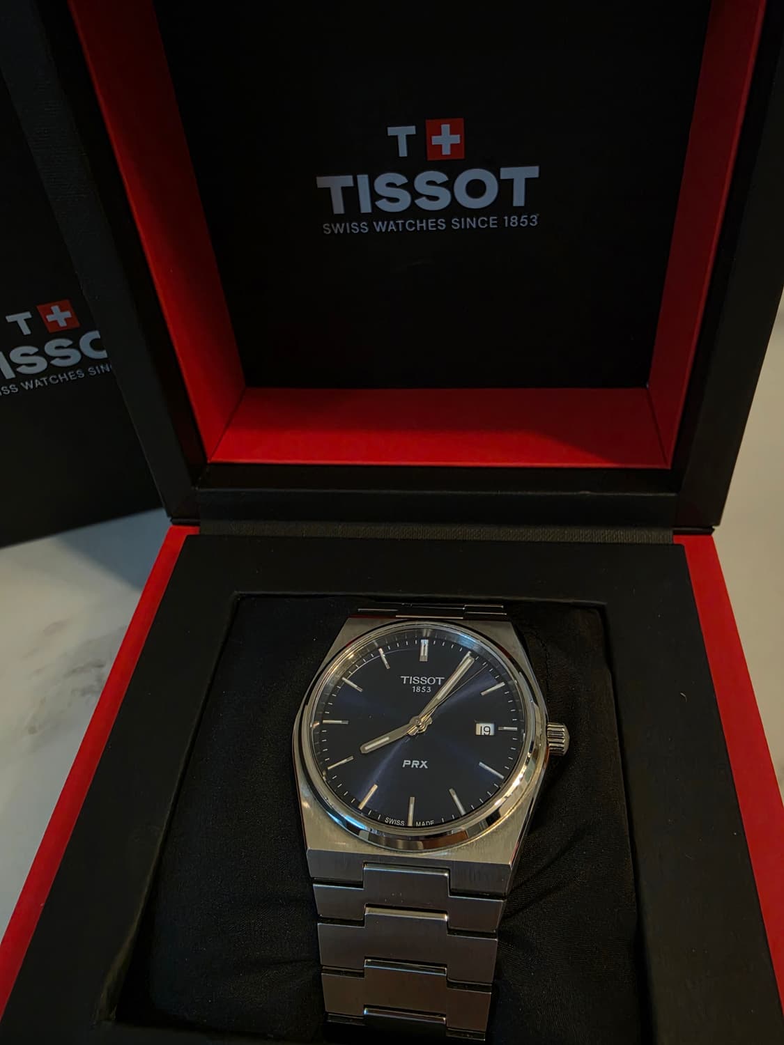 티쏘 PRX 40mm 청판 쿼츠 판매합니다. 상품이미지3