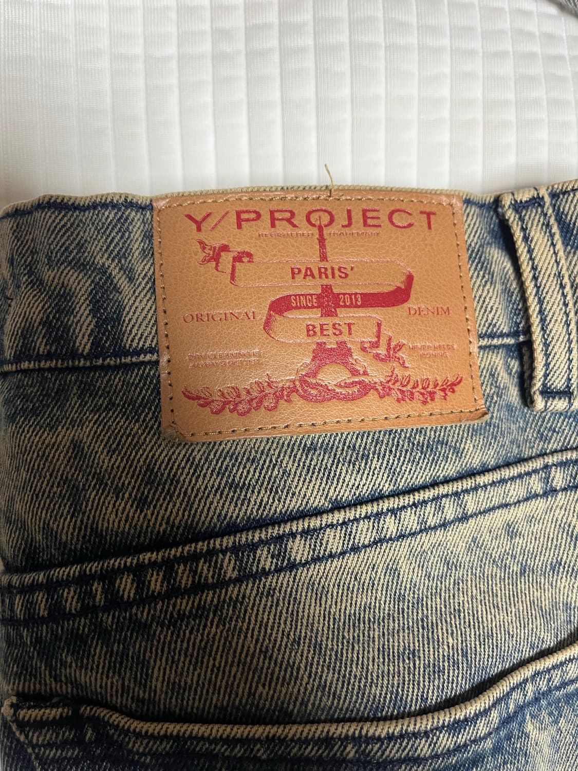 [30] 와이프로젝트 튜더 디스트로이드 스플릿 헴 데님팬츠 상품이미지8