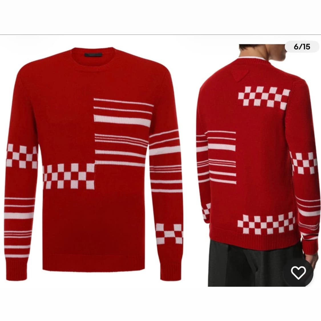 PRADA 프라다 캐시미어 100% 니트 새상품 상품이미지8