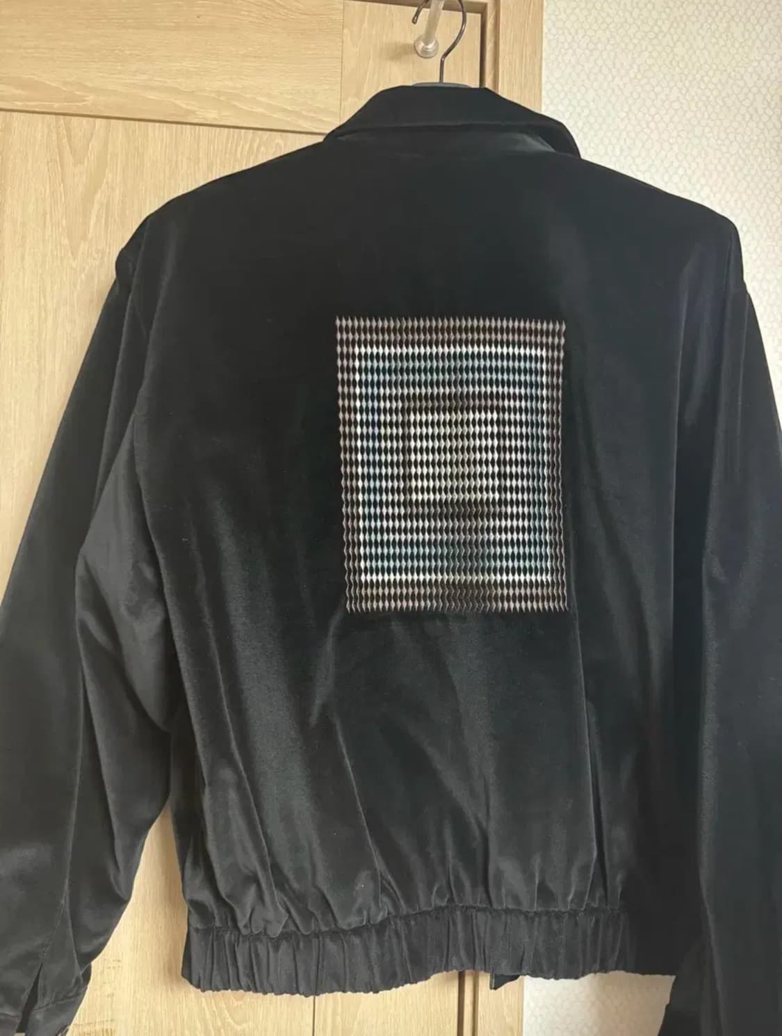 아모멘토 모티브 벨벳 점퍼 블루종 자켓 L 상품이미지3