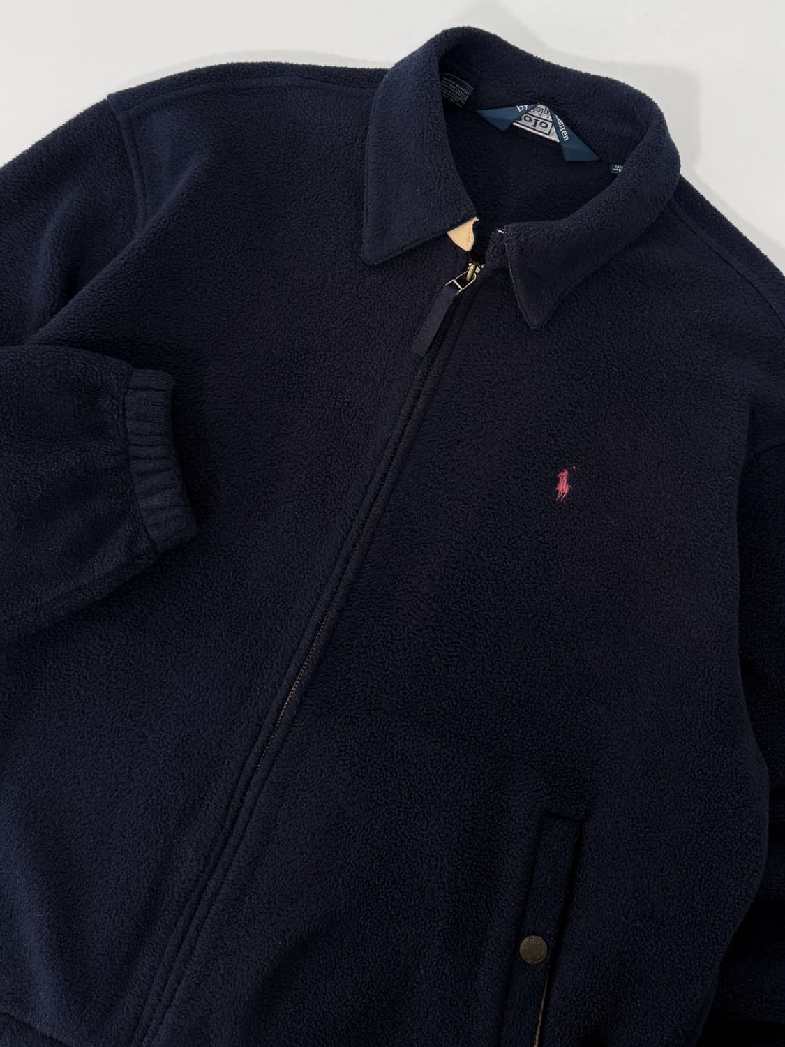 폴로 랄프로렌 오버핏 90‘s 딥네이비 폴라텍 플리스 블루종 자켓 상품이미지4