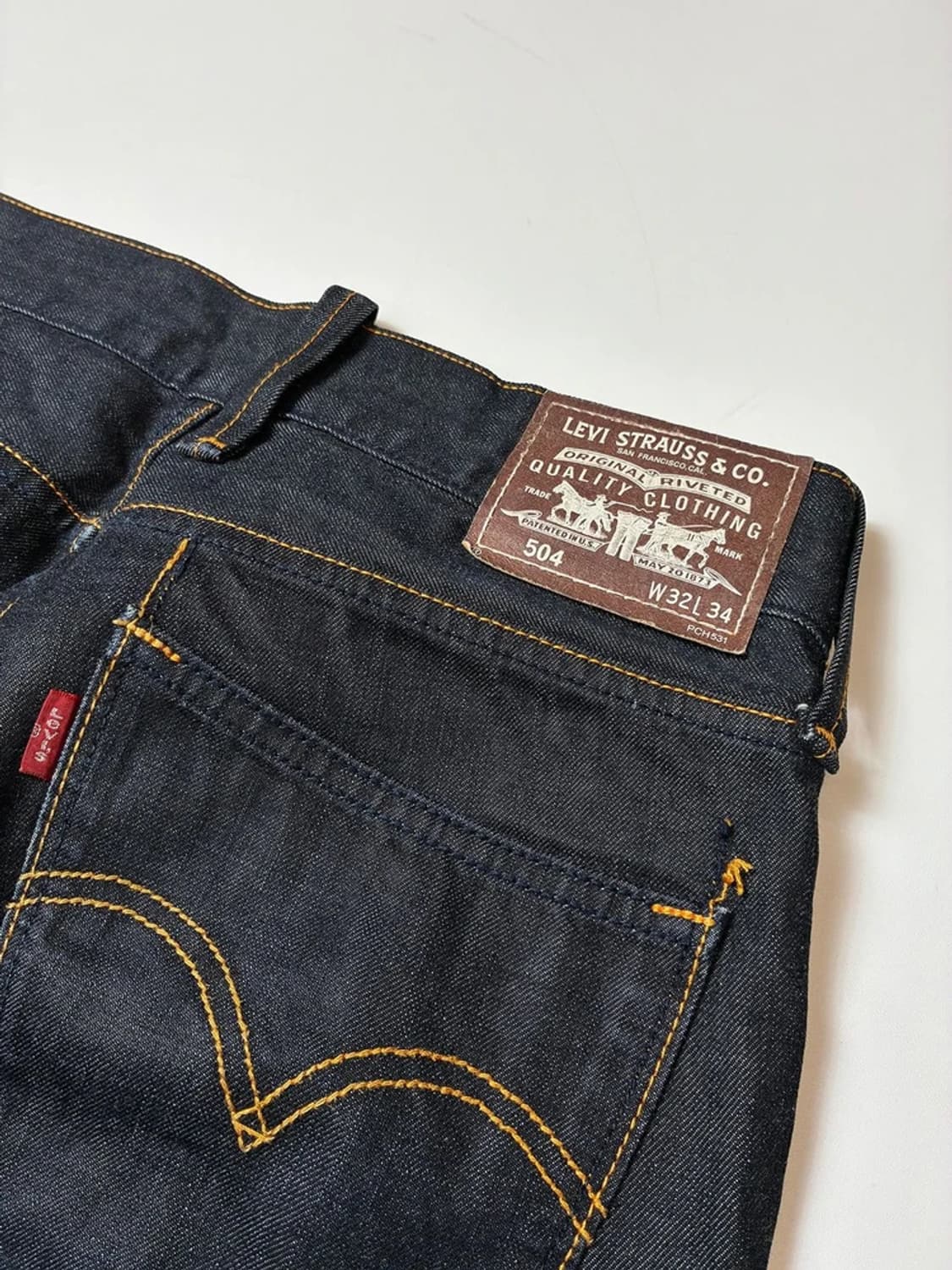 리바이스 504 스트레이트 생지 데님 팬츠 PN8965 상품이미지6