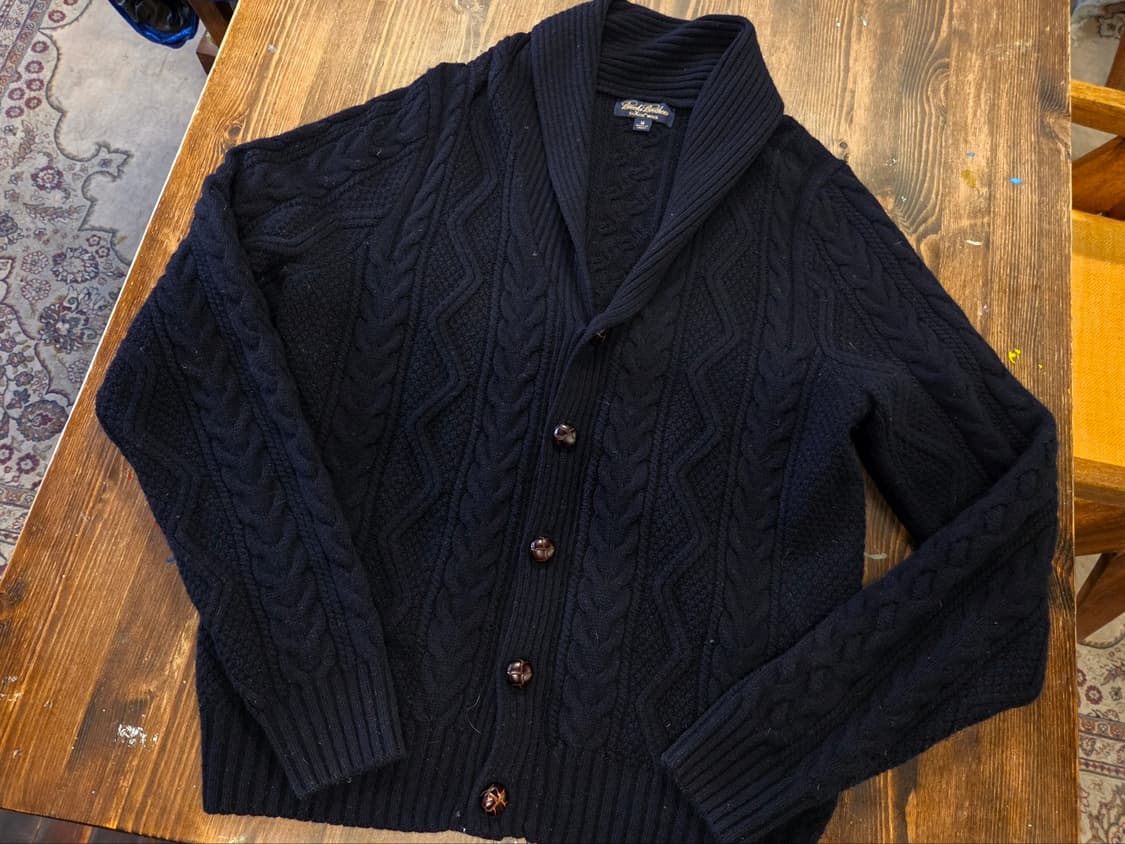 브룩스 브라더스 숄칼라가디건 상품이미지1