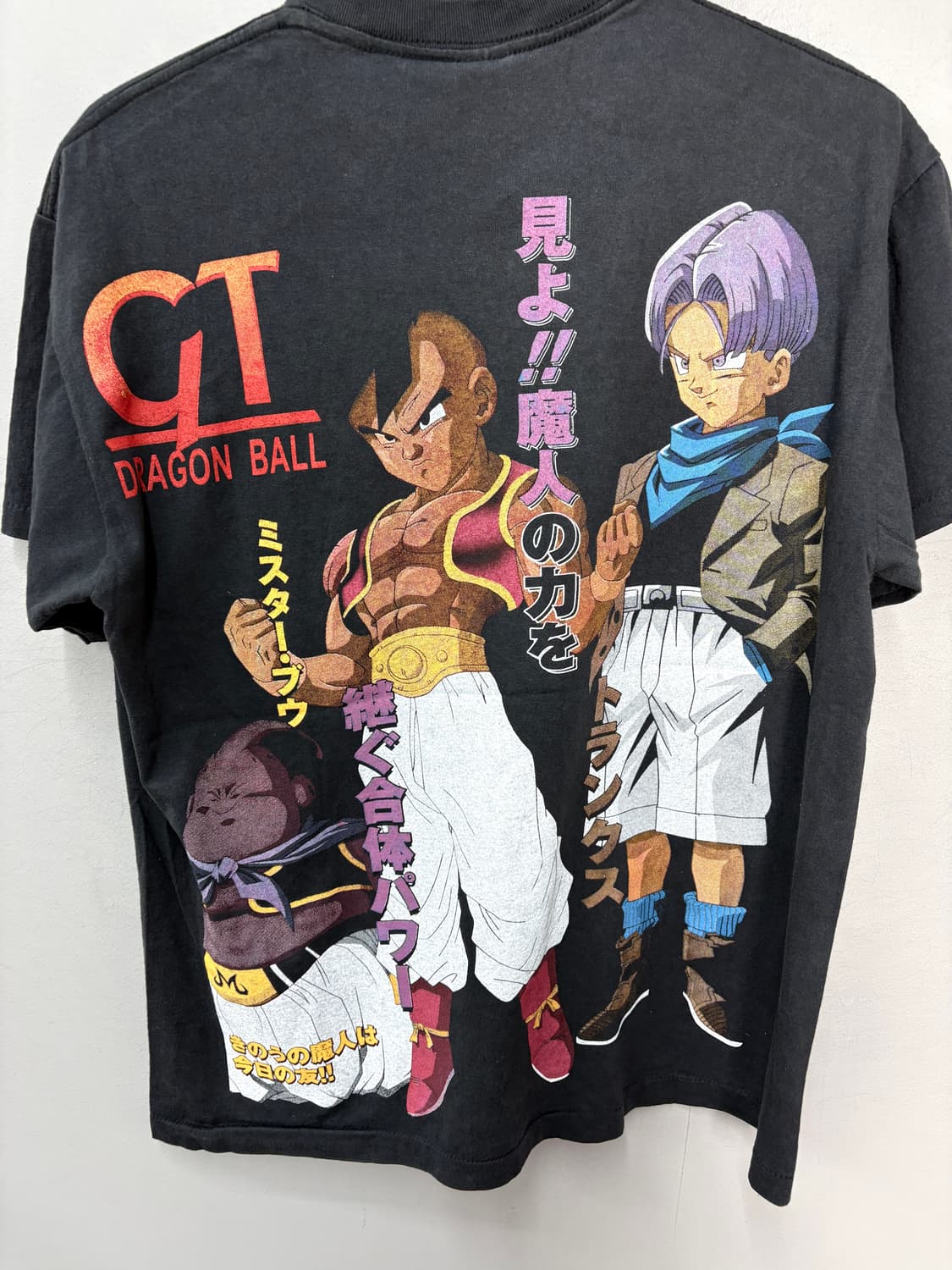 빈티지 드래곤볼 Z손오공 복각 블랙 반팔티 A3693 상품이미지5
