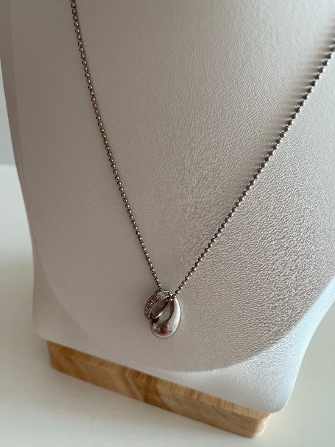 Sv95 실버 물방울 목걸이 빈티지 목걸이 상품이미지4