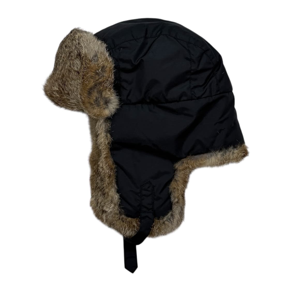 컬럼비아 빈티지 래빗퍼 토끼털 트루퍼햇 Y2K 귀도리 방한 모자 블랙 상품이미지3