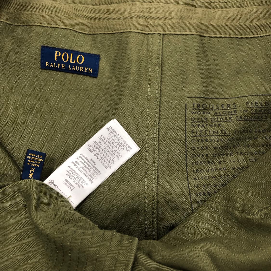 폴로 랄프로렌 hbt 헤링본 몽키 팬츠 밀리터리 카고 미군 34 상품이미지4