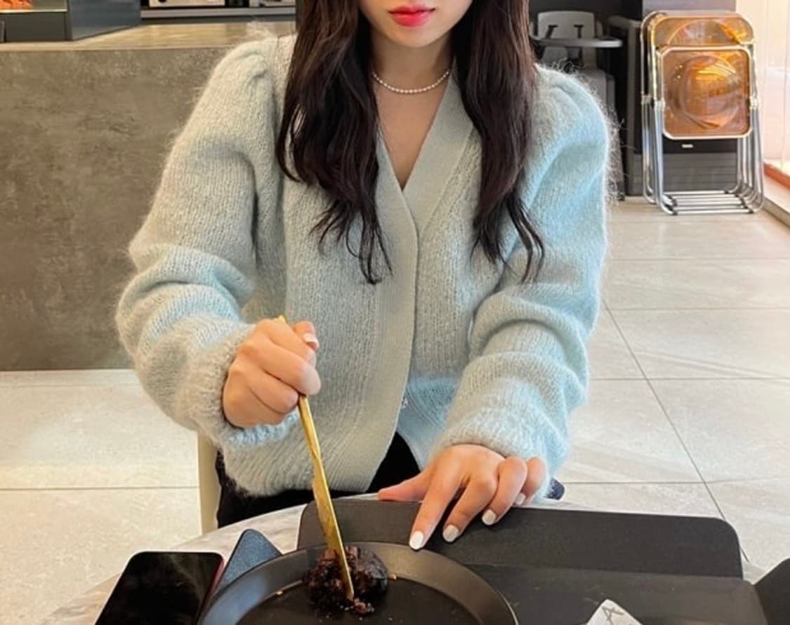 아모멘토 그랜마 가디건 민트 익스클루시브 상품이미지4