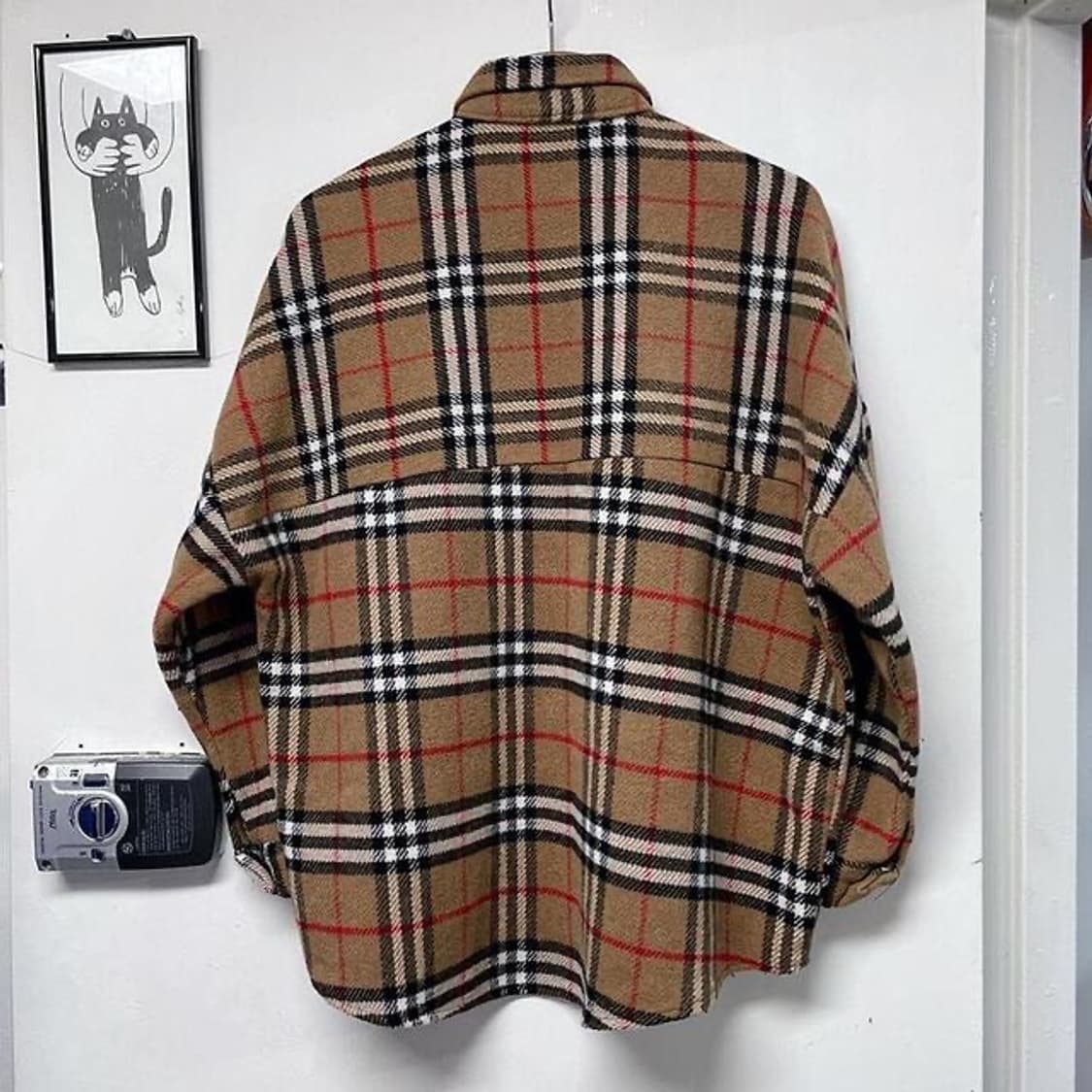 브라운 워치 타탄 체크 플란넬 셔츠 (XL)  상품이미지3