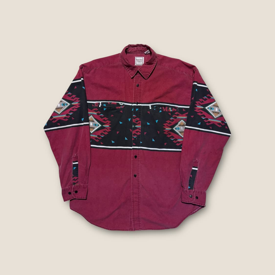 90s 나바호 패턴 웨스턴 셔츠 L 상품이미지2