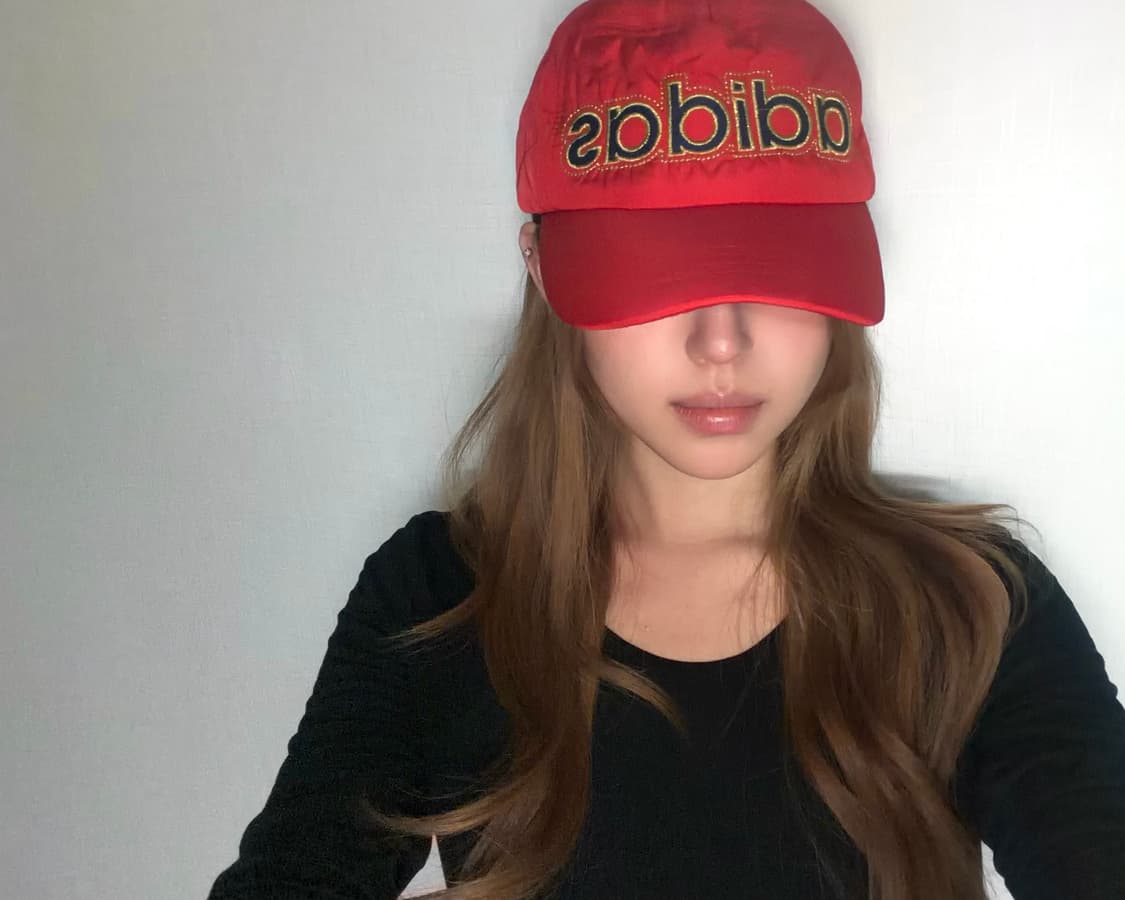 [희귀템] 빈티지 아디다스 캡 모자(레드) 상품이미지1