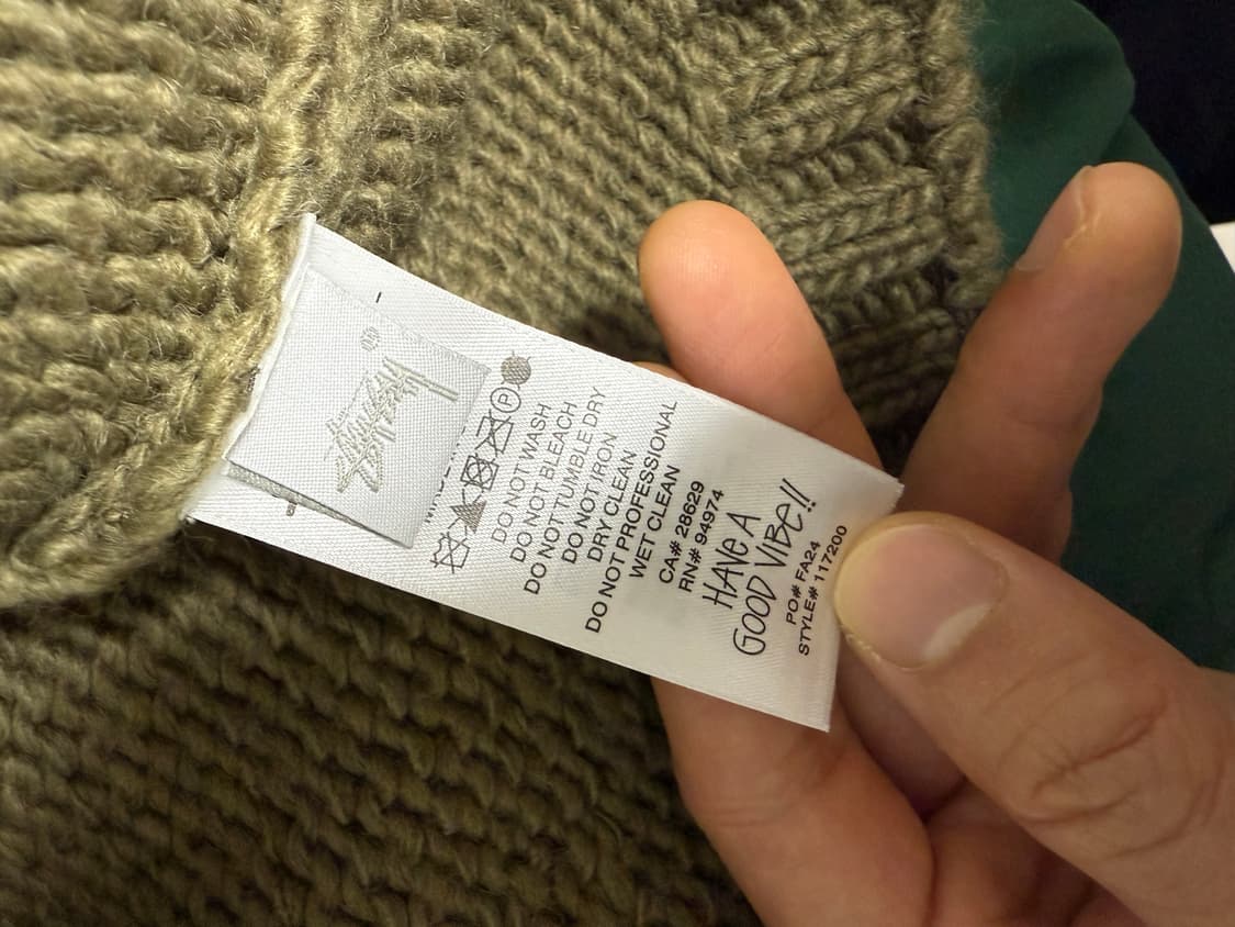 스투시 청키 니트집업 후드 포실 상품이미지4