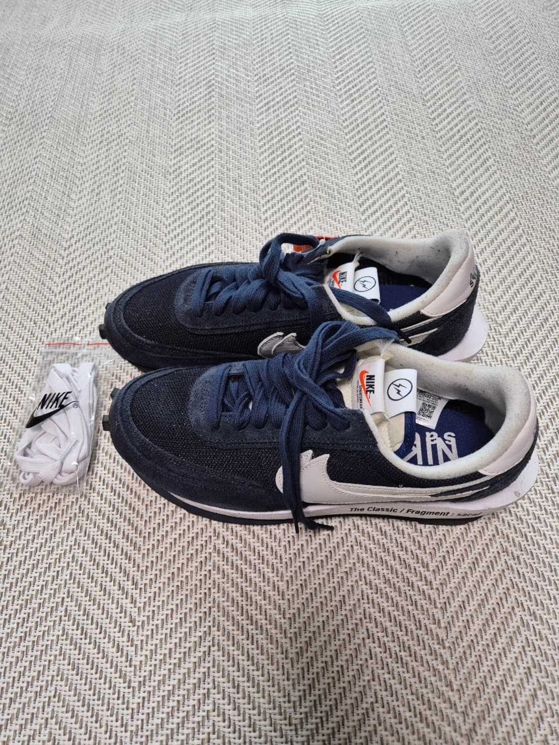 나이키x사카이x프라그먼트 LD와플 블랙큰드 블루 상품이미지3