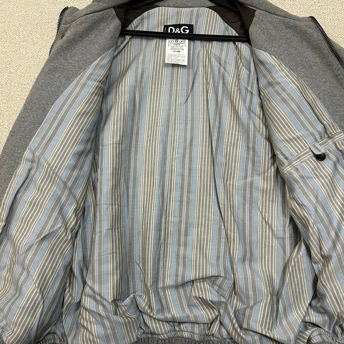 (40) 돌체앤가바나 그레이 포켓 봄버 자켓 상품이미지8