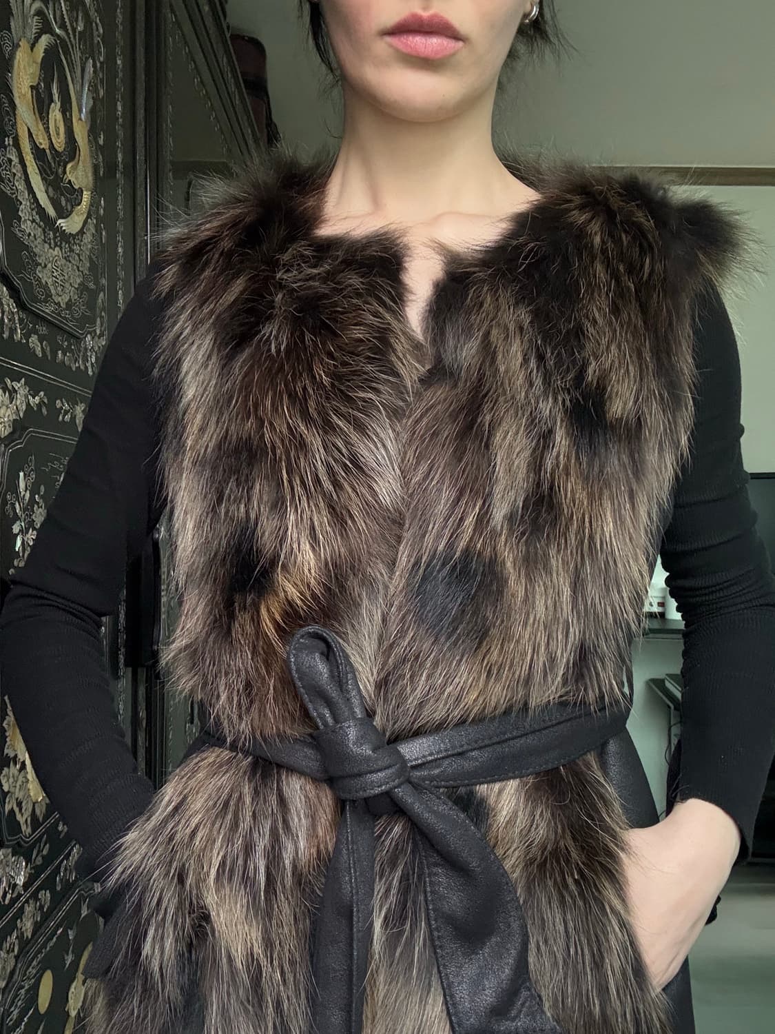 Fur vest 퍼 조끼 상품이미지2