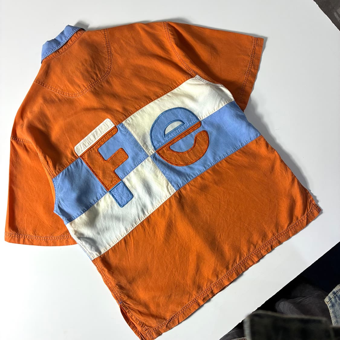 Japanese vintage  산타페 패치워크 써머 반팔 셔츠  상품이미지5