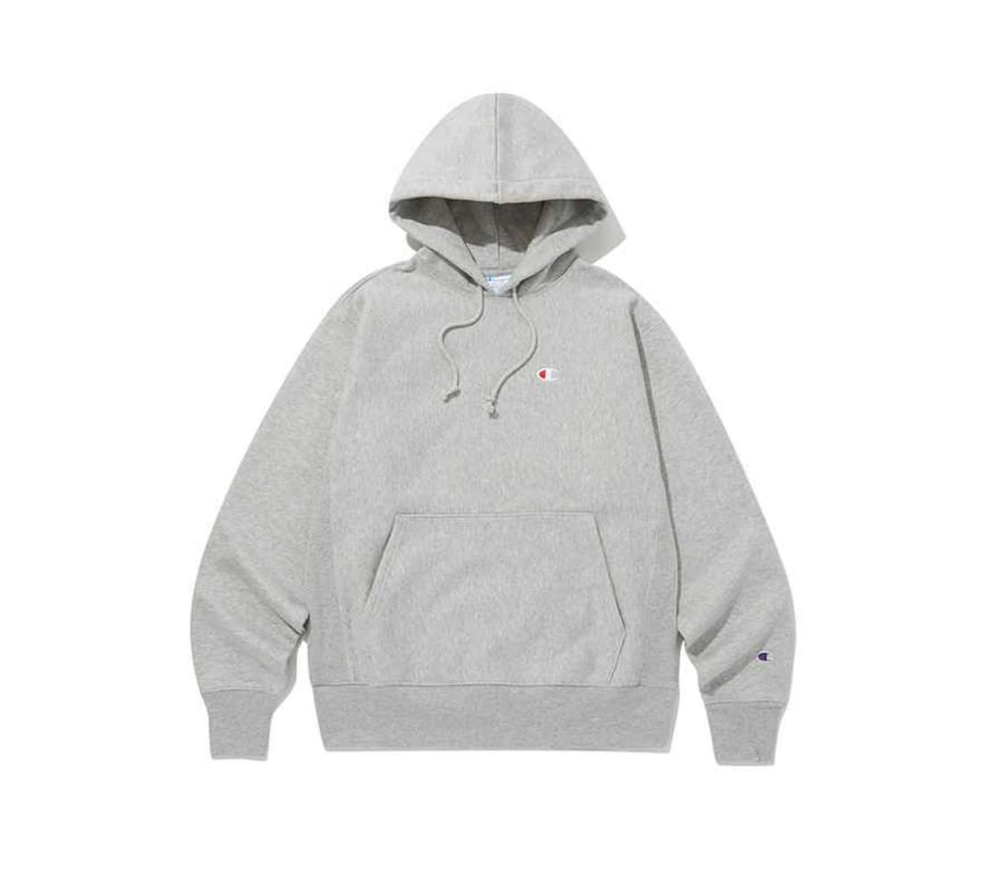 Champion 리버스위브 C로고 기모후드티셔츠 Normal Grey S 상품이미지1
