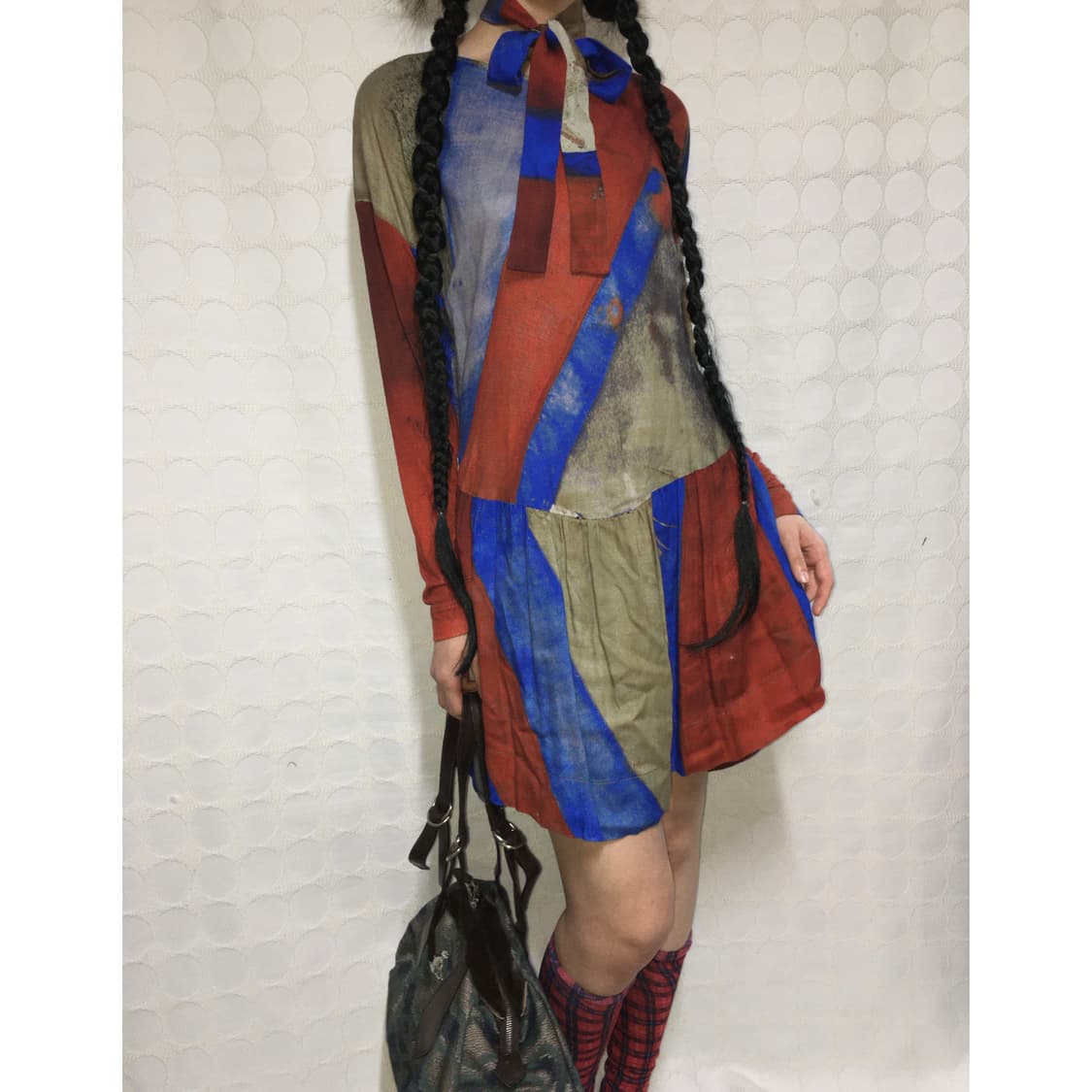 비비안 웨스트우드 유화 프린트 원피스 상품이미지1