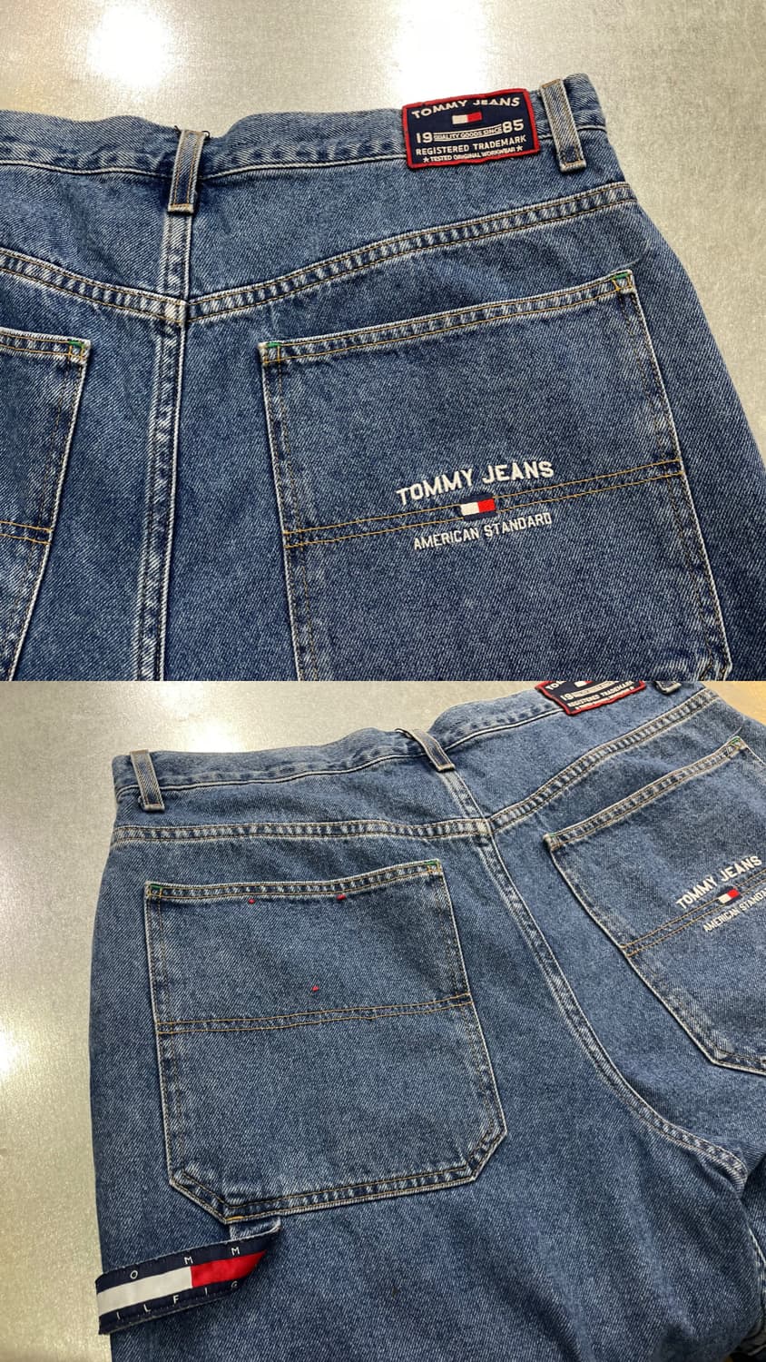 (38) 00s 올드스쿨 Tommy 타미힐피거 진스 데님 반바지 쇼츠 상품이미지7
