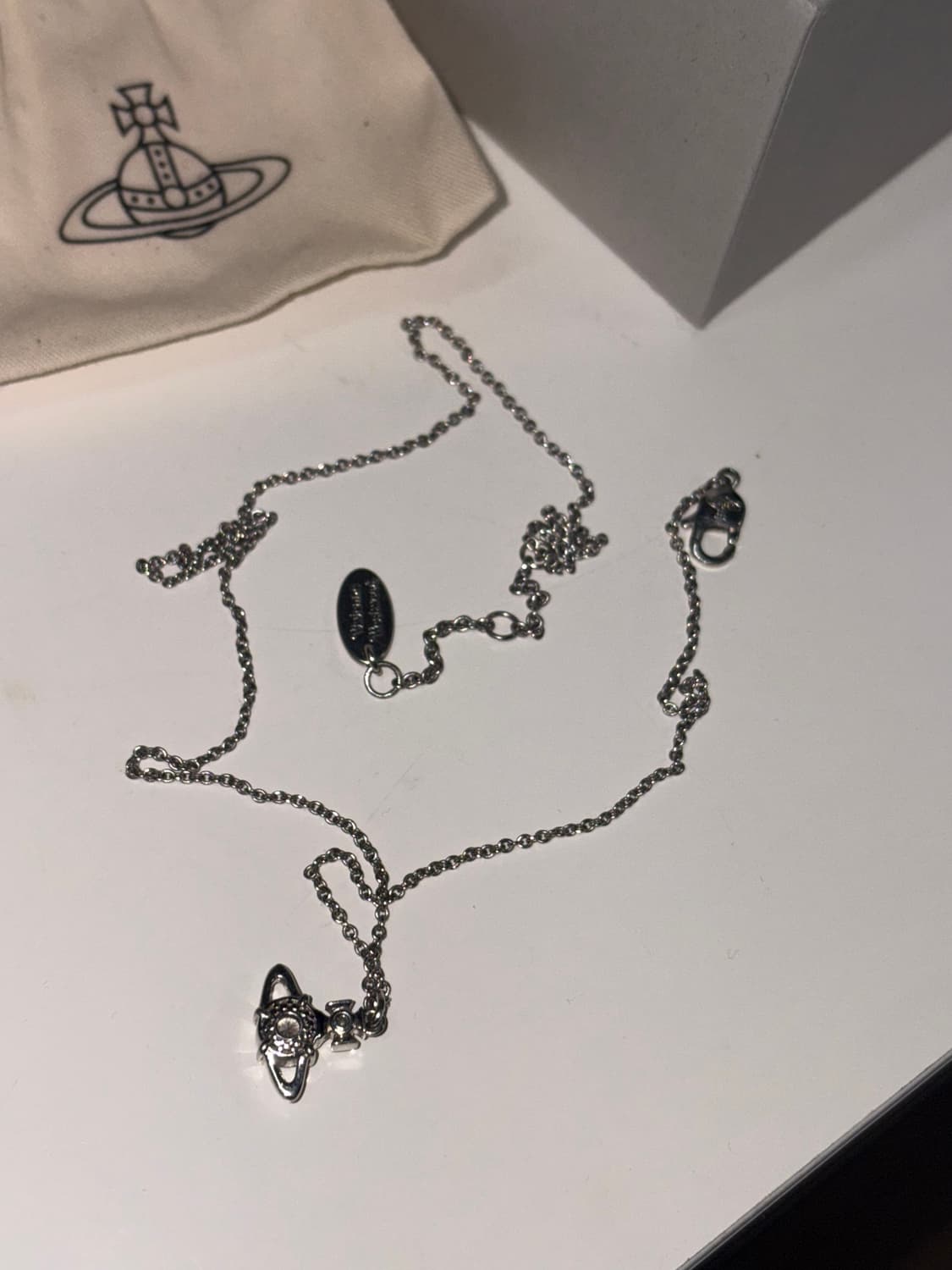 비비안웨스트우드 목걸이 레이나 펜던트 실버 상품이미지1