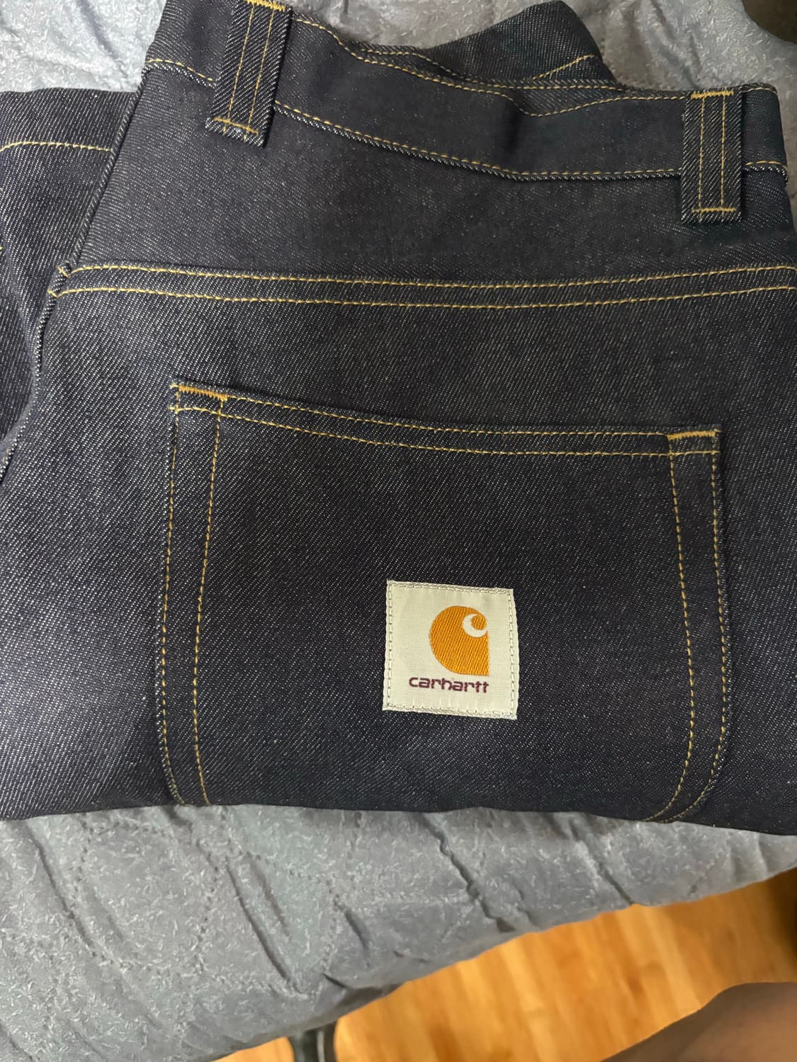 칼하트wip 브랜든 팬츠 블루 리지드 L 상품이미지2