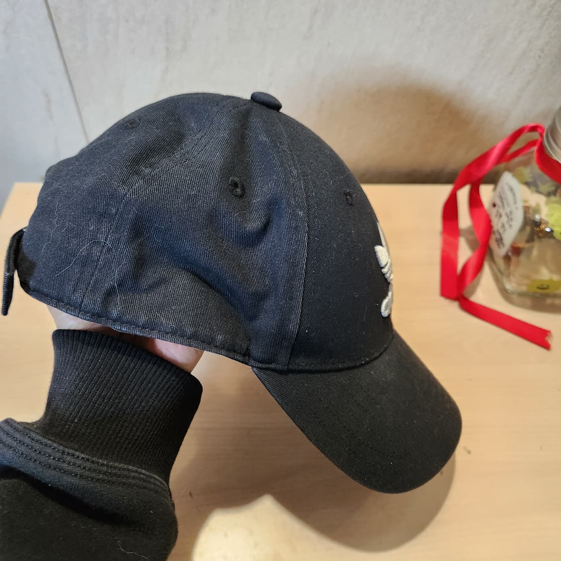 adidas 오리지널 트레포일 블랙 볼캡 | 클래식 로고 상품이미지2