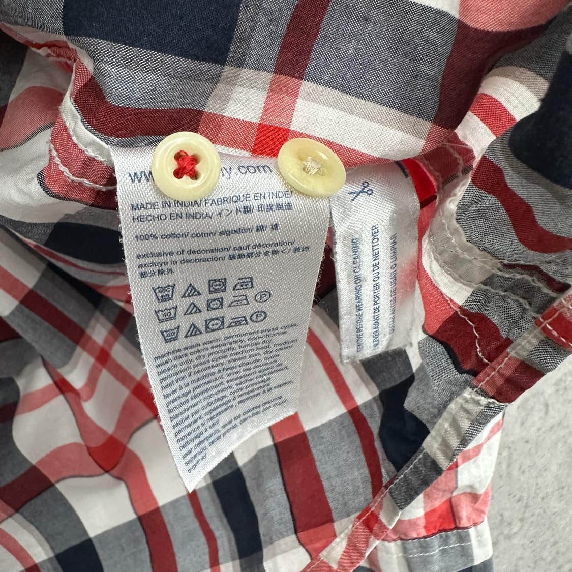 95 타미힐피거 남자 체크 셔츠 상품이미지4