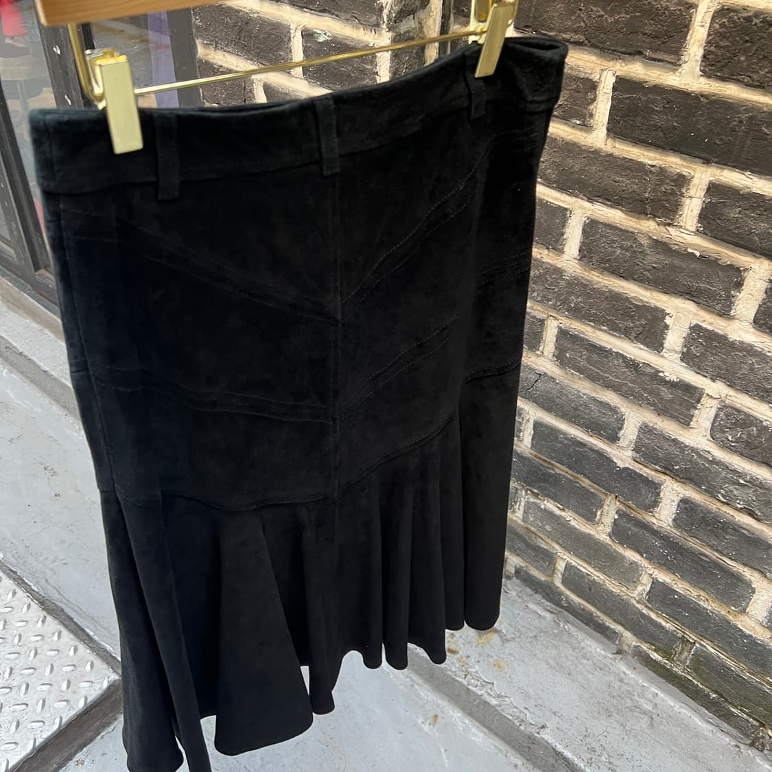 Ralph Lauren 스웨이드 플레어 스커트 상품이미지5