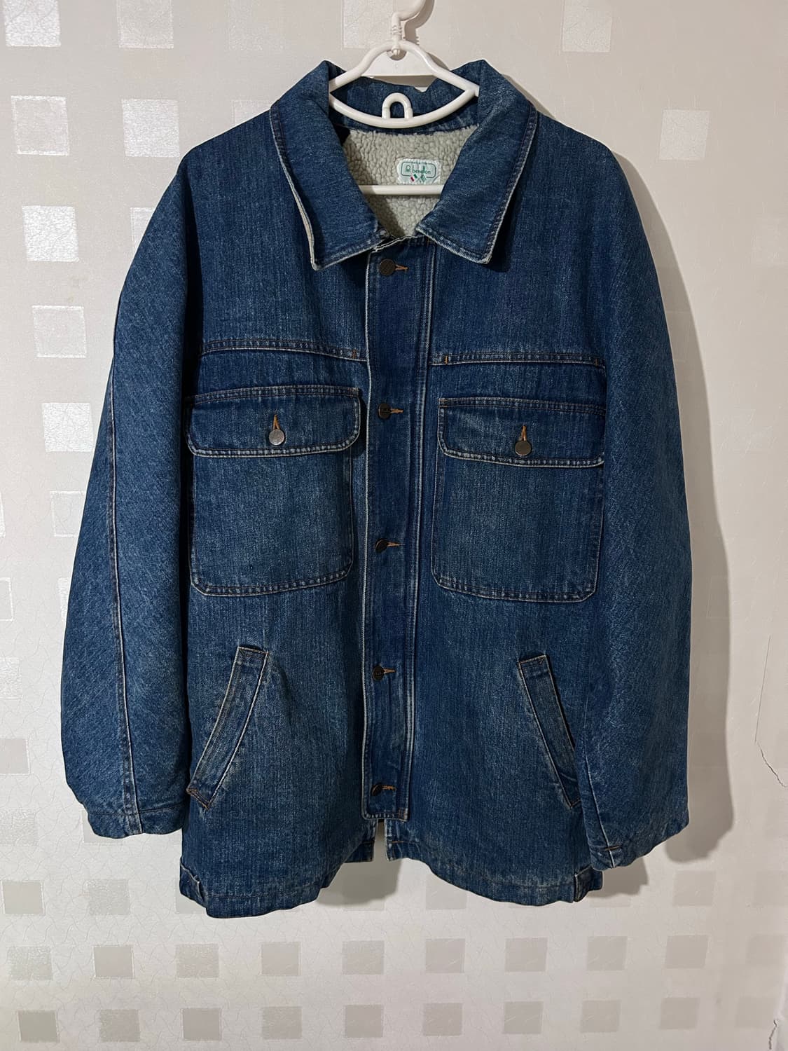 (105) 베네통 안감 양털 데님코트 상품이미지3