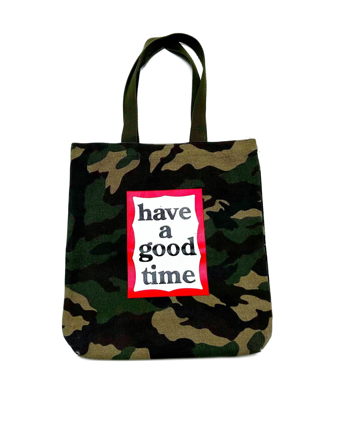 (Os) have a good time 헤버굿타임 카모패턴 토트백 상품이미지1