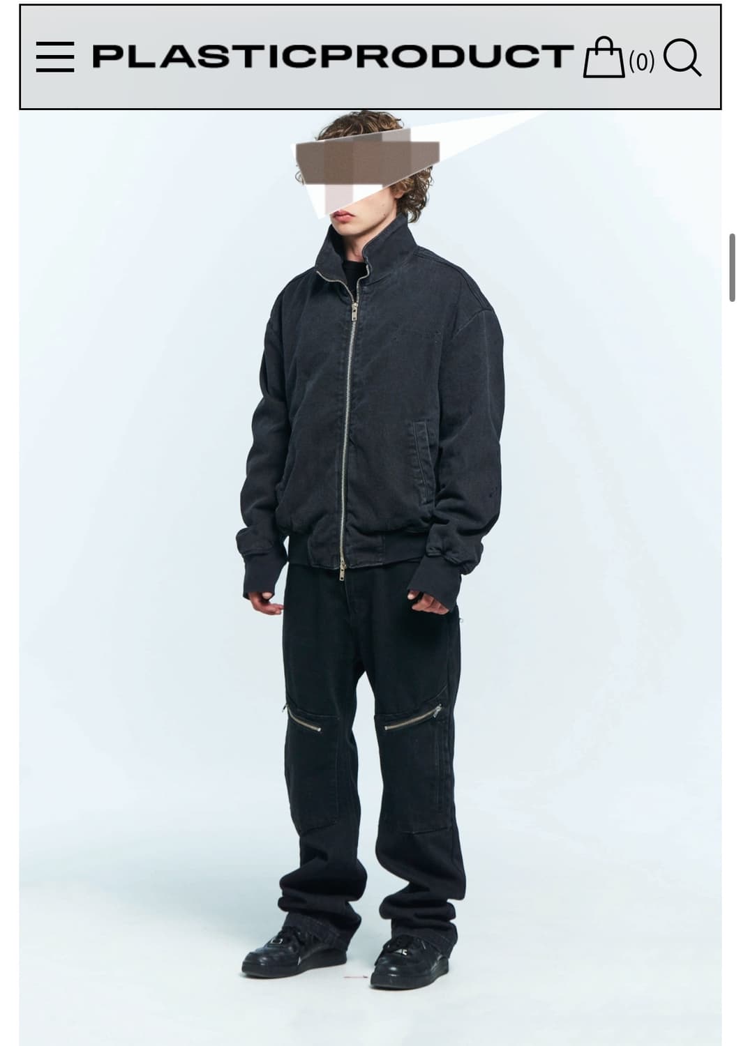 [M] 플라스틱 프로덕트 하이넥 알포인트 포켓 워크자켓 상품이미지3