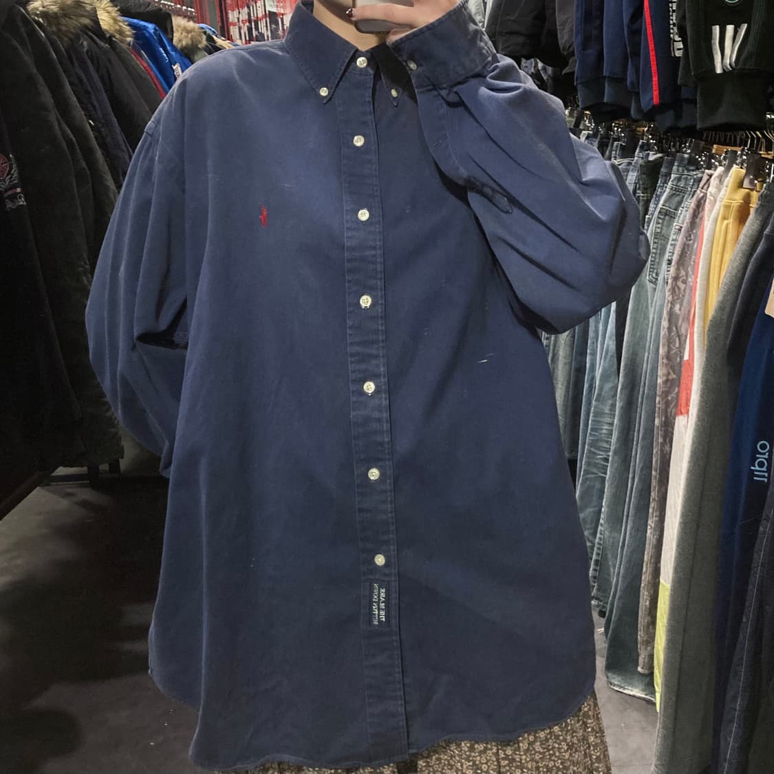 [IM]폴로 랄프로렌 셔츠 네이비 상품이미지4