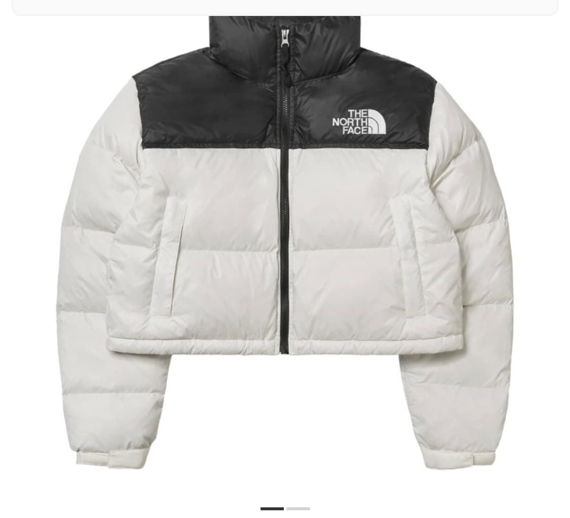 노스페이스 눕시 숏패딩 가데니아 화이트 S 상품이미지1