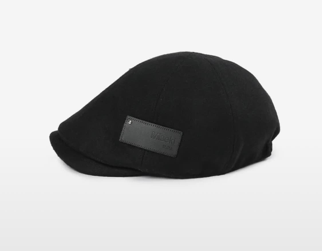 미세키서울 Patch wool huntina cap BLACK 상품이미지1