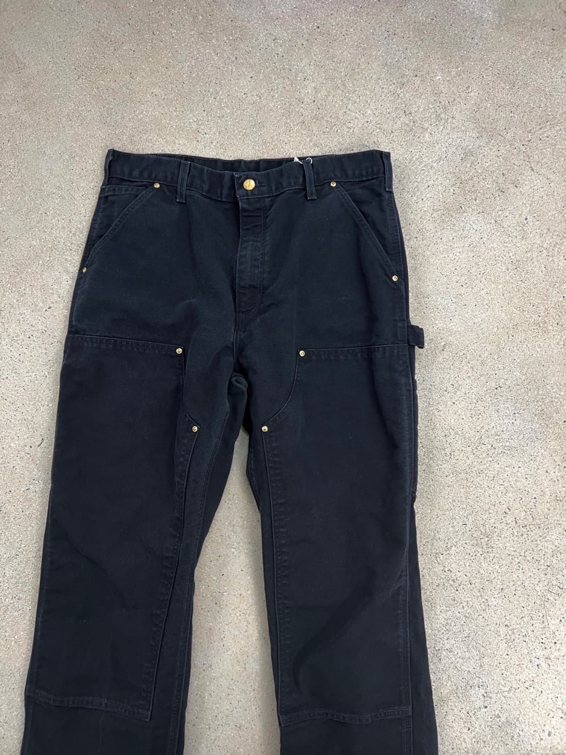 칼하트 블랙 더블니 팬츠 상품이미지5