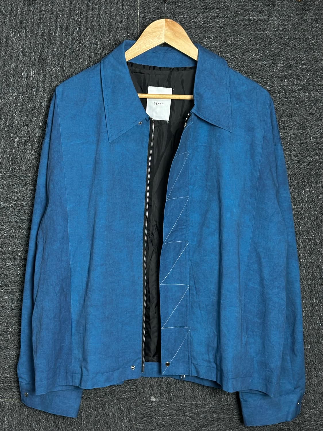 SENNE 블루 린넨 셔츠 자켓 상품이미지3