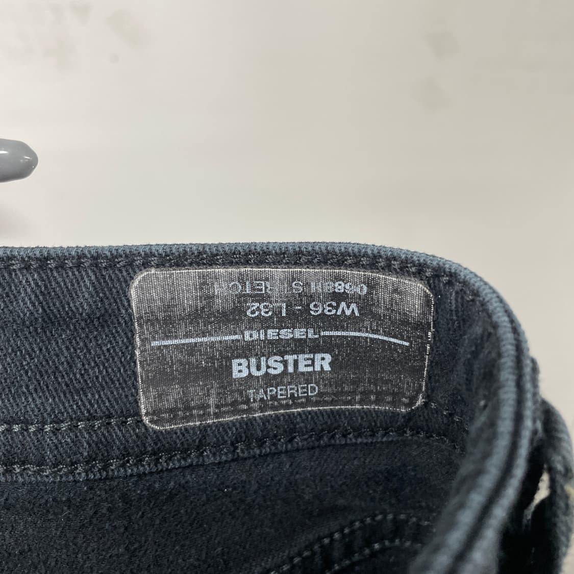 디젤 블랙 데님 팬츠 W36 L32 상품이미지8