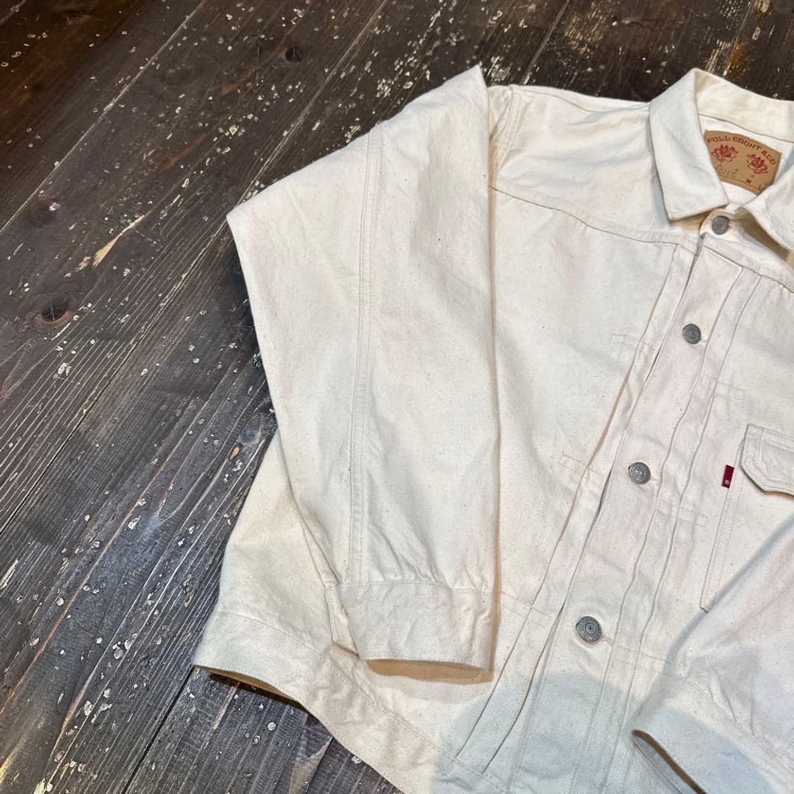 (42) 풀카운트 2107ec 에크루 데님자켓 상품이미지5