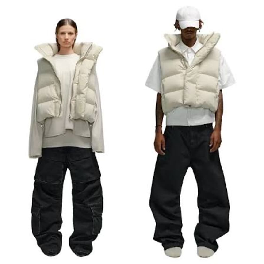 엔타이어 스튜디오 패딩 베스트 OFF WHITE(xs) 상품이미지5