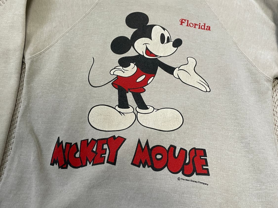 8~90s sherry 미키마우스 플로리다 스웻셔츠 J03506 상품이미지3