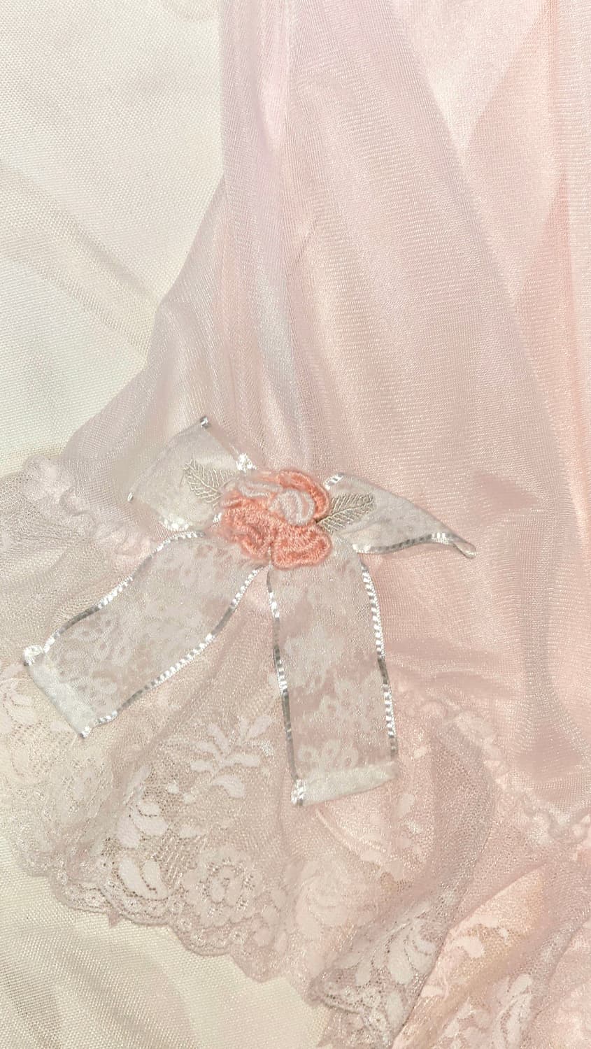 Wacoal 와코루 핑크 슬립 파자마 원피스 상품이미지3